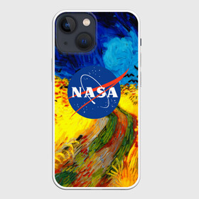 Чехол для iPhone 13 mini с принтом NASA   ВАНГОГ NASA в Новосибирске,  |  | Тематика изображения на принте: galaxy | nasa | nebula | space | star | абстракция | вангог | вселенная | галактика | звезда | звезды | космический | наса | планеты