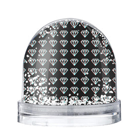 Снежный шар с принтом Diamonds Glitch в Новосибирске, Пластик | Изображение внутри шара печатается на глянцевой фотобумаге с двух сторон | diamond | glitch | glitch diamond | rgb | алмаз | глитч | глич