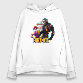 Женское худи Oversize хлопок с принтом Fortnite orange logo в Новосибирске, френч-терри — 70% хлопок, 30% полиэстер. Мягкий теплый начес внутри —100% хлопок | боковые карманы, эластичные манжеты и нижняя кромка, капюшон на магнитной кнопке | fortnite | orange | оранжевый фортнайт | фортнайт