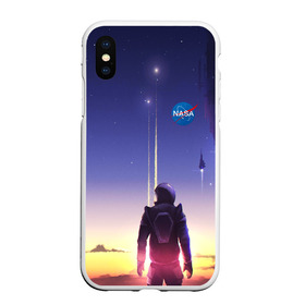 Чехол для iPhone XS Max матовый с принтом NASA в Новосибирске, Силикон | Область печати: задняя сторона чехла, без боковых панелей | Тематика изображения на принте: cosmonavt | galaxy | nasa | nebula | space | star | абстракция | астронавт | вселенная | галактика | звезда | звезды | космический | космонавт | наса | планеты | скафандр