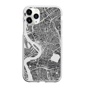 Чехол для iPhone 11 Pro Max матовый с принтом генплан в Новосибирске, Силикон |  | architecture | general plan 
architect | архитектор | архитектура | генплан | знание