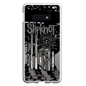 Чехол для Samsung S10E с принтом Slipknot в Новосибирске, Силикон | Область печати: задняя сторона чехла, без боковых панелей | band | corey taylor | jim root | metal | mick thomson | music | official | slipknot | альтернативный | глэм | готик | гранж | метал | музыка | пост | рок | слипкнот | хард