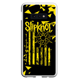 Чехол для Samsung S10E с принтом Slipknot в Новосибирске, Силикон | Область печати: задняя сторона чехла, без боковых панелей | band | corey taylor | jim root | metal | mick thomson | music | official | slipknot | альтернативный | глэм | готик | гранж | метал | музыка | пост | рок | слипкнот | хард