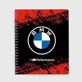 Тетрадь с принтом BMW БМВ в Новосибирске, 100% бумага | 48 листов, плотность листов — 60 г/м2, плотность картонной обложки — 250 г/м2. Листы скреплены сбоку удобной пружинной спиралью. Уголки страниц и обложки скругленные. Цвет линий — светло-серый
 | Тематика изображения на принте: 2020 | auto | b m w | bmv | bmw | car | logo | moto | performance | power | series | sport | авто | б м в | бмв | игра | игры | иьц | лого | логотип | марка | машина | мото | мотоцикл | павер | перфоманс | серии | серия | символ | спорт