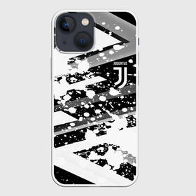 Чехол для iPhone 13 mini с принтом Juventus в Новосибирске,  |  | cristiano | fifa | football | juventus | paint | ronaldo | soccer | uefa | брызги | буффон | зебры | италия | клуб | краска | криштиану | кьеллини | матч | мяч | роналду | турин | уефа | фифа | футбол | футбольный | черно белые | ювентус