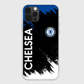 Чехол для iPhone 12 Pro с принтом CHELSEA. в Новосибирске, силикон | область печати: задняя сторона чехла, без боковых панелей | chelsea | fc | football | football club | sport | английский футбольный клуб | лондон | спорт | уефа | униформа | фирменные цвета | фк | фулема | футбол | футбольный клуб | челси