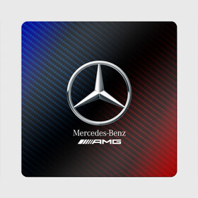Магнит виниловый Квадрат с принтом MERCEDES / МЕРСЕДЕС в Новосибирске, полимерный материал с магнитным слоем | размер 9*9 см, закругленные углы | amg | auto | bens | benz | logo | merc | mercedes | mercedes benz | mersedes | moto | new | star | vthctltc | авто | амг | бенц | звезда | класс | лого | логотип | мерин | мерс | мерседес | мерседес бенц | мото | новый | символ | символы | ьуксуву