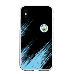 Чехол для iPhone XS Max матовый с принтом MANCHESTER CITY. в Новосибирске, Силикон | Область печати: задняя сторона чехла, без боковых панелей | fc | football | football club | manchester city fc | sport | английский футбольный клуб | манчестер | манчестер сити | спорт | спортивный клуб | уефа | униформа | фирменные цвета | фк | футбол | футбольный клуб