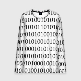 Мужской лонгслив 3D с принтом 101 в Новосибирске, 100% полиэстер | длинные рукава, круглый вырез горловины, полуприлегающий силуэт | Тематика изображения на принте: 101 | binary code | machine language | programming | двоичный код | программирования