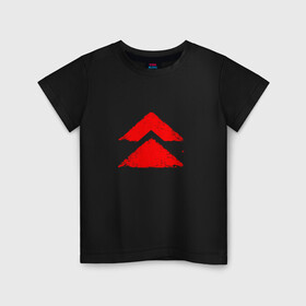 Детская футболка хлопок с принтом Ghost of Tsushima Red Logo (Z) в Новосибирске, 100% хлопок | круглый вырез горловины, полуприлегающий силуэт, длина до линии бедер | Тематика изображения на принте: game | ghost of tsushima | jin sakai | samurai | дзин сакай | игра | призрак цусимы | самурай