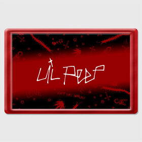 Магнит 45*70 с принтом LIL PEEP ЛИЛ ПИП в Новосибирске, Пластик | Размер: 78*52 мм; Размер печати: 70*45 | beautiful | daddy | heart | life | lil | lilpeep | music | peep | rap | rapper | rip | tattoo | лил | лилпип | литл | лого | музыка | папочка | пип | рип | рожица | рэп | рэпер | рэперы | сердечко | сердце | символ | тату | татуировки