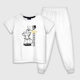 Детская пижама хлопок с принтом Coffee Master в Новосибирске, 100% хлопок |  брюки и футболка прямого кроя, без карманов, на брюках мягкая резинка на поясе и по низу штанин
 | barista | cofe | cofee | coffe | coffee | бариста | кофе