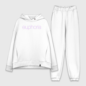 Женский костюм хлопок Oversize с принтом Euphoria в Новосибирске,  |  | euphoria | hunter schafer | jules vaughn | rue bennett | zendaya | джулиус | джулс вон | зендайа | зендая | ру беннет | хантер шафер | эйфория