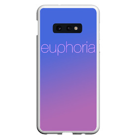 Чехол для Samsung S10E с принтом Euphoria в Новосибирске, Силикон | Область печати: задняя сторона чехла, без боковых панелей | euphoria | hunter schafer | jules vaughn | rue bennett | zendaya | джулиус | джулс вон | зендайа | зендая | ру беннет | хантер шафер | эйфория