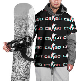 Накидка на куртку 3D с принтом CSGO GLITCH LOGO в Новосибирске, 100% полиэстер |  | 1.6 | counter strike | csgo | glitch | logo shuter | trand | контр страйк | стрелялки