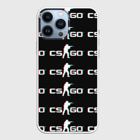 Чехол для iPhone 13 Pro Max с принтом CSGO GLITCH LOGO в Новосибирске,  |  | Тематика изображения на принте: 1.6 | counter strike | csgo | glitch | logo shuter | trand | контр страйк | стрелялки