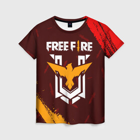 Женская футболка 3D с принтом FREE FIRE / ФРИ ФАЕР в Новосибирске, 100% полиэфир ( синтетическое хлопкоподобное полотно) | прямой крой, круглый вырез горловины, длина до линии бедер | afth | ahb | ahbafth | fire | fps | free | freefire | garena | logo | master | mobile | online | акуу | акууашку | ашку | гарена | игра | игры | лого | логотип | логотипы | мастер | мобильная | нож | онлайн | символ | символы | фаер | фире | фпс 