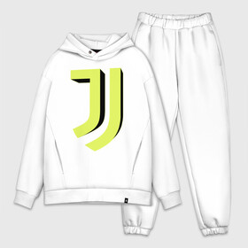 Мужской костюм хлопок OVERSIZE с принтом Juventus | 3D Logo Yellow (2021) в Новосибирске,  |  | 0x000000123 | juve | juventus | ronaldo | юве | ювентус