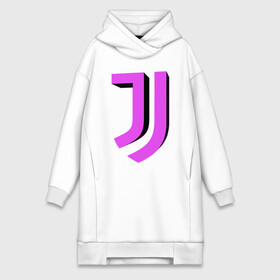 Платье-худи хлопок с принтом Juventus | 3D Logo Fuchsia (2021) в Новосибирске,  |  | 0x000000123 | juve | juventus | ronaldo | юве | ювентус