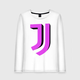 Женский лонгслив хлопок с принтом Juventus 3D Logo Fuchsia (2021) в Новосибирске, 100% хлопок |  | 0x000000123 | juve | juventus | ronaldo | юве | ювентус