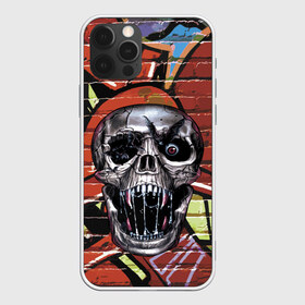 Чехол для iPhone 12 Pro Max с принтом Horror в Новосибирске, Силикон |  | bat | eye | fangs | fear | graffiti | grin | halloween | horror | jaw | saliva | skull | teeth | wall | глаз | граффити | зубы | клыки | летучая мышь | оскал | пасть | слюна | стена | ужас | хэллоуин | череп