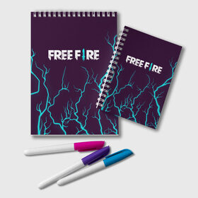 Блокнот с принтом FREE FIRE / ФРИ ФАЕР в Новосибирске, 100% бумага | 48 листов, плотность листов — 60 г/м2, плотность картонной обложки — 250 г/м2. Листы скреплены удобной пружинной спиралью. Цвет линий — светло-серый
 | afth | ahb | ahbafth | fire | fps | free | freefire | garena | logo | master | mobile | online | акуу | акууашку | ашку | гарена | игра | игры | лого | логотип | логотипы | мастер | мобильная | нож | онлайн | символ | символы | фаер | фире | фпс 