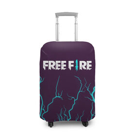 Чехол для чемодана 3D с принтом FREE FIRE / ФРИ ФАЕР в Новосибирске, 86% полиэфир, 14% спандекс | двустороннее нанесение принта, прорези для ручек и колес | afth | ahb | ahbafth | fire | fps | free | freefire | garena | logo | master | mobile | online | акуу | акууашку | ашку | гарена | игра | игры | лого | логотип | логотипы | мастер | мобильная | нож | онлайн | символ | символы | фаер | фире | фпс 