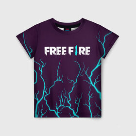 Детская футболка 3D с принтом FREE FIRE / ФРИ ФАЕР в Новосибирске, 100% гипоаллергенный полиэфир | прямой крой, круглый вырез горловины, длина до линии бедер, чуть спущенное плечо, ткань немного тянется | Тематика изображения на принте: afth | ahb | ahbafth | fire | fps | free | freefire | garena | logo | master | mobile | online | акуу | акууашку | ашку | гарена | игра | игры | лого | логотип | логотипы | мастер | мобильная | нож | онлайн | символ | символы | фаер | фире | фпс 