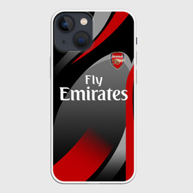 Чехол для iPhone 13 mini с принтом ARSENAL UNIFORM в Новосибирске,  |  | arsenal | arsenal uniform | aubameyang | champions league | england | fc | football club | sport | англия | арсенал | лига чемпионов | лондон | обамеянг | премьер лига | спортивные | униформа | фирменые цвета | фк | футбольный клуб