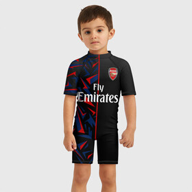 Детский купальный костюм 3D с принтом ARSENAL UNIFORM 2020 в Новосибирске, Полиэстер 85%, Спандекс 15% | застежка на молнии на спине | arsenal | arsenal uniform | aubameyang | champions league | england | fc | football club | sport | англия | арсенал | лига чемпионов | лондон | обамеянг | премьер лига | спортивные | униформа | фирменые цвета | фк | футбольный клуб