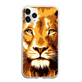 Чехол для iPhone 11 Pro матовый с принтом Взгляд льва в Новосибирске, Силикон |  | арт | грива | деко | жедтая | животные | закат | зверей | золото | кошка | лев | лето | львенок | неоновая | очки | пляж | прайд | разноцветная | солнце | тигр | узоры | царь | яркие