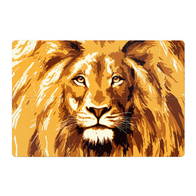 Магнитный плакат 3Х2 с принтом Взгляд льва в Новосибирске, Полимерный материал с магнитным слоем | 6 деталей размером 9*9 см | Тематика изображения на принте: арт | грива | деко | жедтая | животные | закат | зверей | золото | кошка | лев | лето | львенок | неоновая | очки | пляж | прайд | разноцветная | солнце | тигр | узоры | царь | яркие