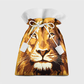 Подарочный 3D мешок с принтом Взгляд льва в Новосибирске, 100% полиэстер | Размер: 29*39 см | арт | грива | деко | жедтая | животные | закат | зверей | золото | кошка | лев | лето | львенок | неоновая | очки | пляж | прайд | разноцветная | солнце | тигр | узоры | царь | яркие