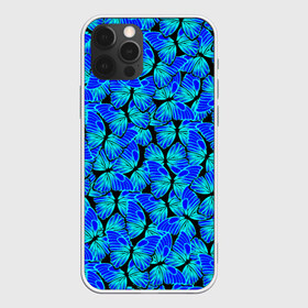 Чехол для iPhone 12 Pro Max с принтом Голубые бабочки в Новосибирске, Силикон |  | angel | butterfly | pattern | summer | wings | ангел | бабочка | бабочки | животные | крылышки | крылья | летающие | летние | магия | махаон | мотылек | насекомые | небесные | неон | неоновые | паттерн | природа