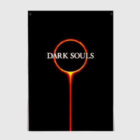 Постер с принтом Dark Souls в Новосибирске, 100% бумага
 | бумага, плотность 150 мг. Матовая, но за счет высокого коэффициента гладкости имеет небольшой блеск и дает на свету блики, но в отличии от глянцевой бумаги не покрыта лаком | black sun | bonfire | dark souls | dark souls 3 | dark souls logo | ds 3 | game | souls | sun | you died | дарк соулз | дарк соулс | дарк соулс лого | дс 3 | затмение | игра | солнечное затмение | солнце | темная душа | темные души | черное
