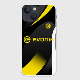 Чехол для iPhone 13 mini с принтом BORUSSIA DORTMUND в Новосибирске,  |  | 09 | borussia | borussia dortmund | bvb | bvb 09 | dortmund | fc | football club | sport | боруссия | дортмунд | спортивные | униформа | фирменые цвета | фк | футбольный клуб