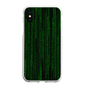 Чехол для iPhone XS Max матовый с принтом Matrix в Новосибирске, Силикон | Область печати: задняя сторона чехла, без боковых панелей | matrix | интернет | код | компьютер | матрица | символы | хакер