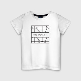 Детская футболка хлопок с принтом Idealist в Новосибирске, 100% хлопок | круглый вырез горловины, полуприлегающий силуэт, длина до линии бедер | cmyk | design | designer | illustrator | photoshop | rgb | дезигнер | дизайн | дизанер | ргб