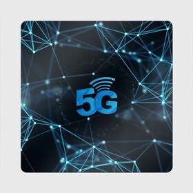 Магнит виниловый Квадрат с принтом 5G Network в Новосибирске, полимерный материал с магнитным слоем | размер 9*9 см, закругленные углы | Тематика изображения на принте: 4g | 5g | 5g картинки | 5g мемы | 5g рисунок | internet | network | print | speed | плакат | пнг | постер | против 5g