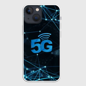 Чехол для iPhone 13 mini с принтом 5G Network в Новосибирске,  |  | Тематика изображения на принте: 4g | 5g | 5g картинки | 5g мемы | 5g рисунок | internet | network | print | speed | плакат | пнг | постер | против 5g