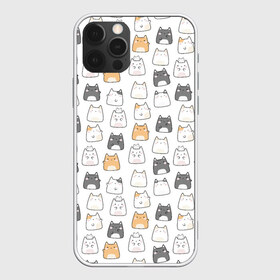 Чехол для iPhone 12 Pro Max с принтом Толстые котики в Новосибирске, Силикон |  | cute | japan | japanese | k pop | kawaii | korea | korean | детские | забавные | к поп | кавайные | кей поп | корейские | котики | коты | котята | котятки | кошки | милые | прикольные | пухленькие | пухлые | смешные | счастливые