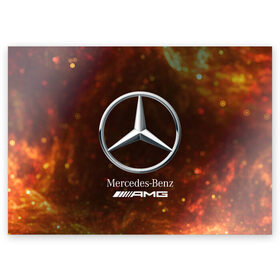 Поздравительная открытка с принтом MERCEDES / МЕРСЕДЕС в Новосибирске, 100% бумага | плотность бумаги 280 г/м2, матовая, на обратной стороне линовка и место для марки
 | Тематика изображения на принте: amg | auto | bens | benz | logo | merc | mercedes | mercedes benz | mersedes | moto | star | vthctltc | авто | амг | бенц | звезда | класс | лого | логотип | мерин | мерс | мерседес | мерседес бенц | мото | символ | символы | ьуксувуы