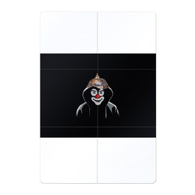 Магнитный плакат 2Х3 с принтом Клоун в шапочке в Новосибирске, Полимерный материал с магнитным слоем | 6 деталей размером 9*9 см | Тематика изображения на принте: 5g вышки | клоун | связь | фобия | фольга