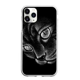 Чехол для iPhone 11 Pro матовый с принтом Волшебный кот в Новосибирске, Силикон |  | black | cat | eyes | kitten | kitty | pussy | pussycat | взгляд | глаз | глаза | кот | кота | котенок | коты | котят | котята | котячьи | кошачьи | кошка | кошки | мордочка | нос | носик | с котом | усатый | усики | усища | усищи | че
