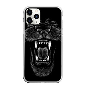 Чехол для iPhone 11 Pro матовый с принтом Черная пантера в Новосибирске, Силикон |  | big | black | cat | danger | jungle | king | leopard | panter | panther | picture | большая | большой | джунглей | джунгли | зубы | король | кот | кошка | леопард | мелками | опасная | опасный | охотник | пантера | пасть | рисунок | хищник | 