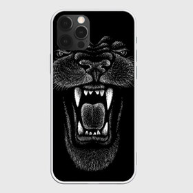 Чехол для iPhone 12 Pro Max с принтом Черная пантера в Новосибирске, Силикон |  | big | black | cat | danger | jungle | king | leopard | panter | panther | picture | большая | большой | джунглей | джунгли | зубы | король | кот | кошка | леопард | мелками | опасная | опасный | охотник | пантера | пасть | рисунок | хищник | 