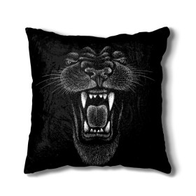 Подушка 3D с принтом Черная пантера в Новосибирске, наволочка – 100% полиэстер, наполнитель – холлофайбер (легкий наполнитель, не вызывает аллергию). | состоит из подушки и наволочки. Наволочка на молнии, легко снимается для стирки | big | black | cat | danger | jungle | king | leopard | panter | panther | picture | большая | большой | джунглей | джунгли | зубы | король | кот | кошка | леопард | мелками | опасная | опасный | охотник | пантера | пасть | рисунок | хищник | 