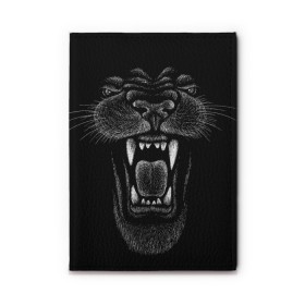 Обложка для автодокументов с принтом Черная пантера в Новосибирске, натуральная кожа |  размер 19,9*13 см; внутри 4 больших “конверта” для документов и один маленький отдел — туда идеально встанут права | Тематика изображения на принте: big | black | cat | danger | jungle | king | leopard | panter | panther | picture | большая | большой | джунглей | джунгли | зубы | король | кот | кошка | леопард | мелками | опасная | опасный | охотник | пантера | пасть | рисунок | хищник | 
