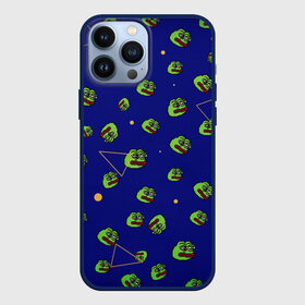 Чехол для iPhone 13 Pro Max с принтом Лягушка Пепе в Новосибирске,  |  | Тематика изображения на принте: mem | pepe | грустная лягушка | грусть | лягушонок | мем | пепе | персонаж | прикол
