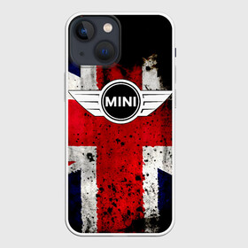 Чехол для iPhone 13 mini с принтом Mini Cooper в Новосибирске,  |  | Тематика изображения на принте: bmw | mini | mini cooper | авто | англия | бмв | британия | великобритания | машина | мини | мини купер | тачка